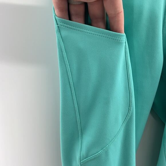 Nike Women's High Rise 7/8 Length Leggings with pockets - Teal - Small - NWT - Picture 3 of 9